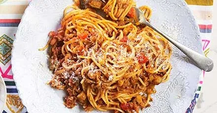 Five-vegetable Bolognese for One Day