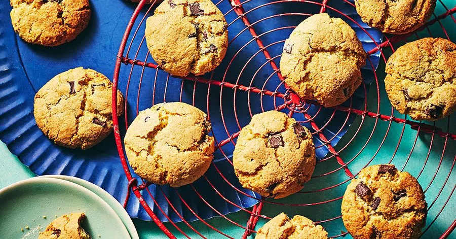 Passover almond and chocolate chunk cookies in air fryer