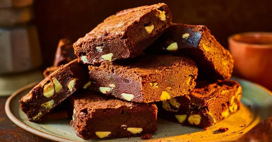 Dark and White Chocolate Brownies in Air Fryer