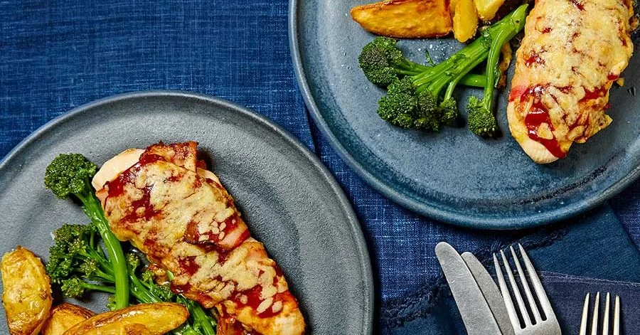 Hunter's Chicken in Air Fryer: Bacon, Barbecue and Melted Cheddar