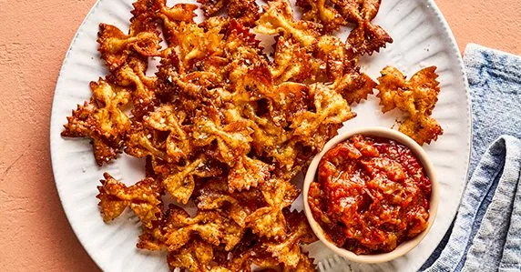 Crispy Pasta Chips in Air Fryer