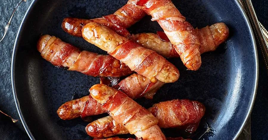 Bacon‑Wrapped Sausages — Quick in the Air Fryer