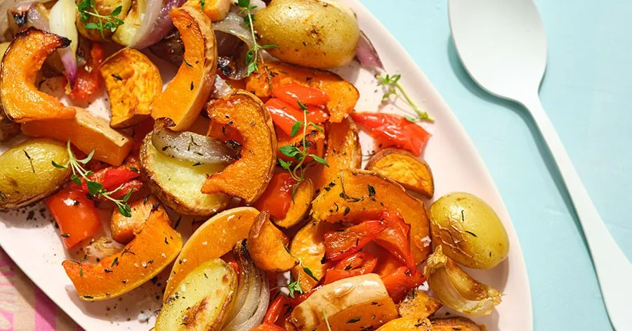 Crispy vegetables in the air fryer
