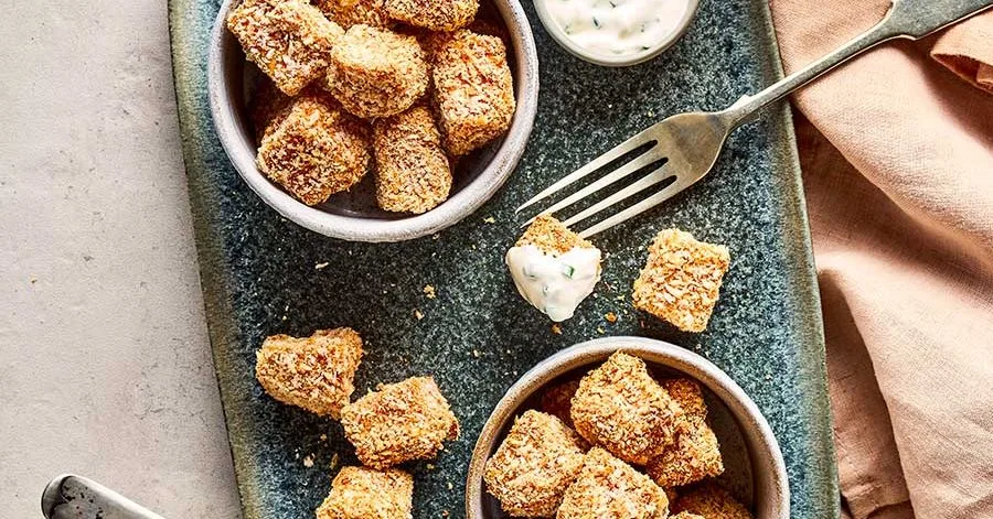 Air Fryer Tofu Popcorn Nuggets