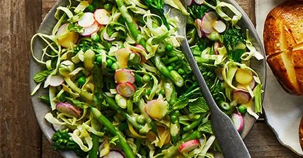 Garden Vegetable Salad with French Dressing
