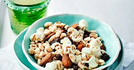Almond, Raisin and Popcorn Trail Mix