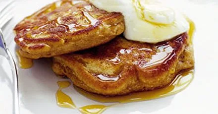 American-Style Pineapple Banana Pancakes