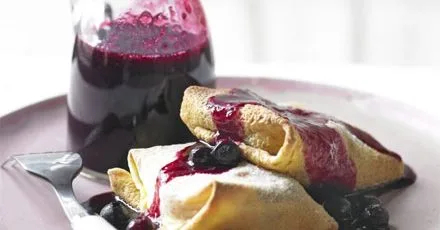 Apple Blueberry Blintzes