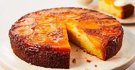 Apricot Almond Polenta Cake
