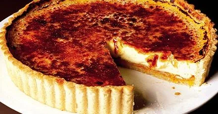 Apricot Crème Brûlée Tart