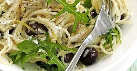 Artichoke, Olive and Lemon Pasta