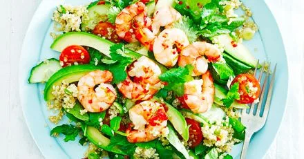 Fresh Shrimp and Quinoa Salad