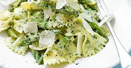 Mint Pesto Asparagus Pasta