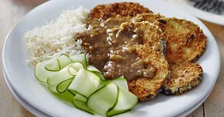 Eggplant Katsu with Aromatic Curry
