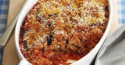 Grilled Eggplant with Tomato Sauce and Cheese