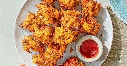 Rice pakoras (Baath na bhajia) – aromatic Indian croquettes