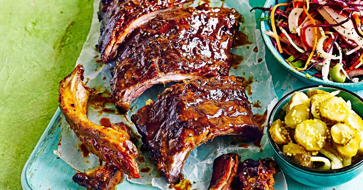 Baby Back Pork Ribs in Carolina Sauce