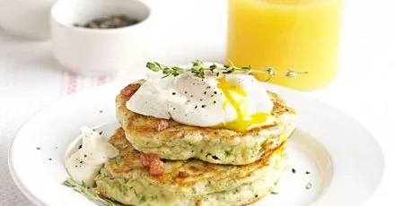 Spicy Bacon and Parsley Pancakes