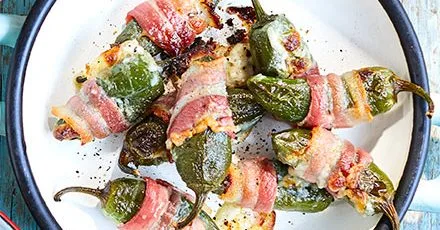 Bacon-Wrapped Cheese-Stuffed Jalapeños