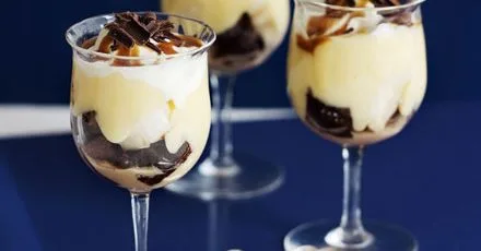 Banana Trifle with Irish Cream Baileys