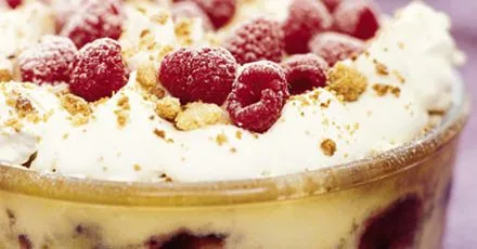 Baked Raspberry Bramble Trifle with Drambuie