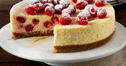 Baked Raspberry Lemon Cheesecake
