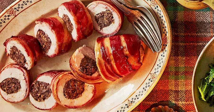 Balmoral Chicken in Bacon with Christmas Stuffing
