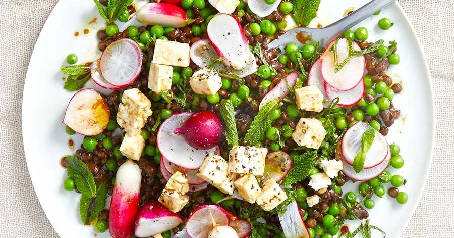 Balsamic Feta, Mint and Puy Lentil Salad