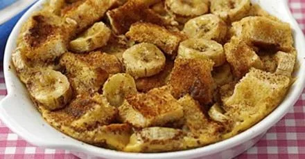 Banana Bread Pudding in the Microwave