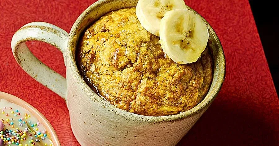 Banana Mug Cake in 2 Minutes