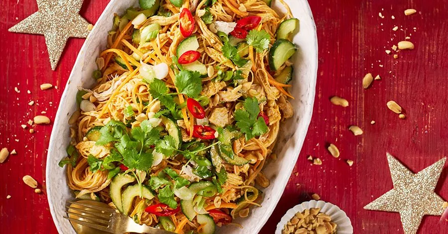 Bang‑Bang Turkey Noodle Salad
