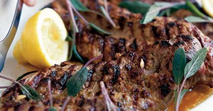 Grilled Pork with Sage, Lemon and Prosciutto