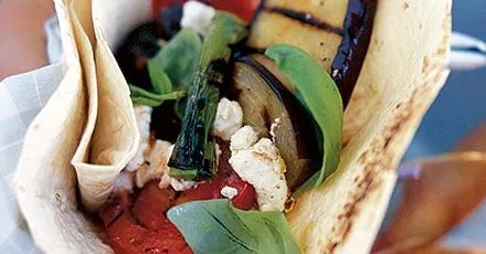 Grilled Vegetables with Goat Cheese