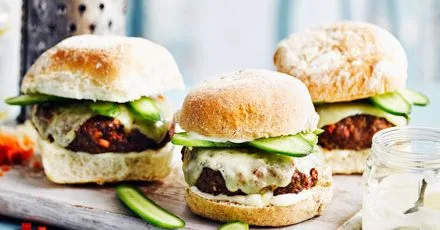 Beef and Red Pepper Burgers