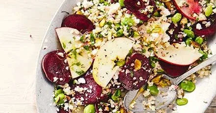 Beetroot, Apple and Broad Bean Tabouleh