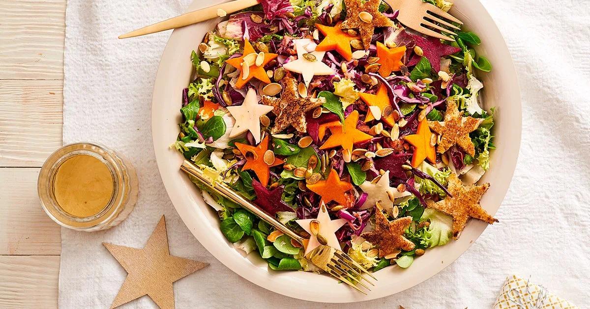 Beetroot, Pumpkin and Carrot Salad for Christmas Eve