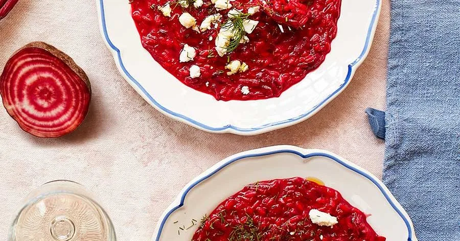 Різотто з буряком і фетою