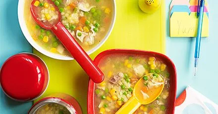 Chicken soup with vegetables