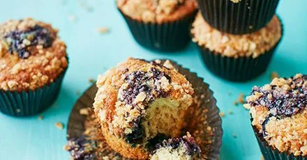 Blueberry Bakewell Muffins