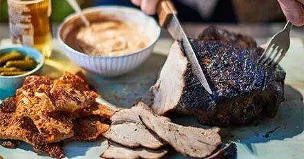 Braised and Barbecued Pork Shoulder with Apple Ketchup