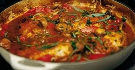 Braised chicken chasseur