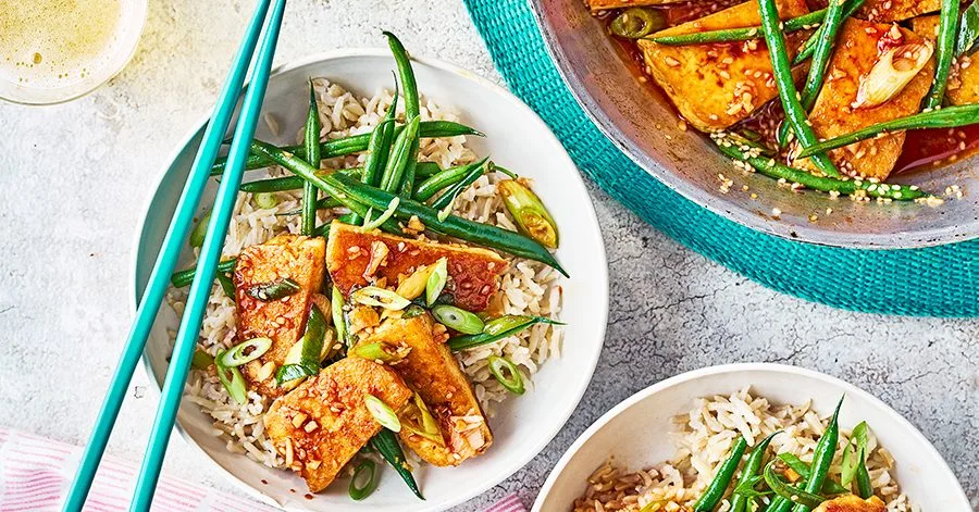 Braised sesame tofu