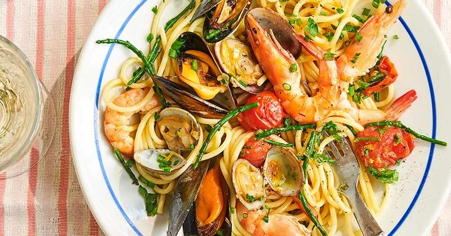 British Seafood Spaghetti