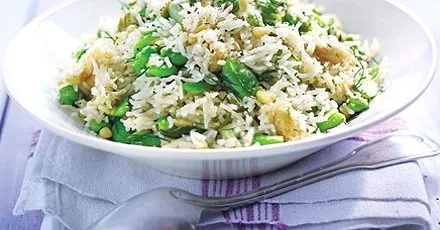 Broad bean pilau