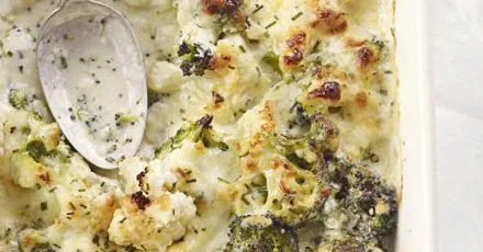 Broccoli & cauliflower cheese