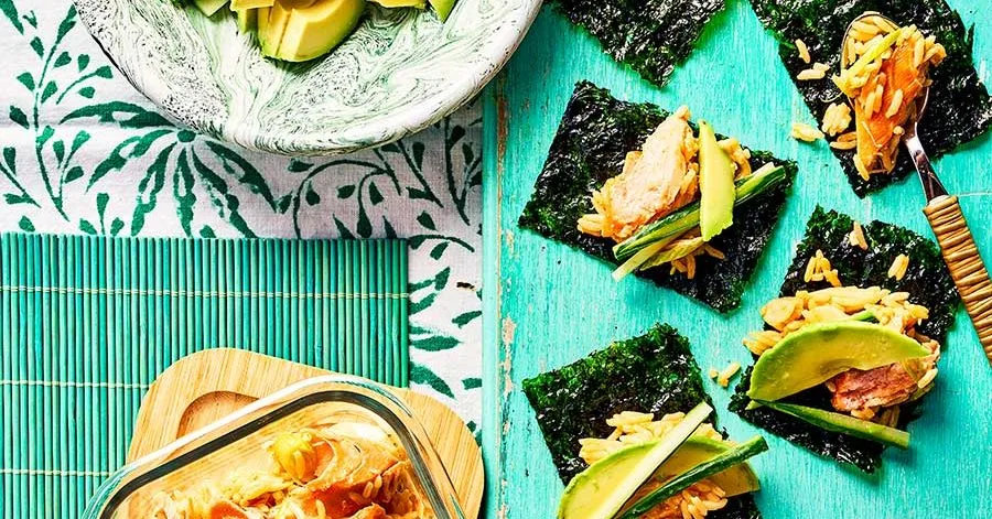 Build-Your-Own Salmon Sushi Burrito