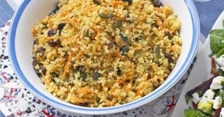 Булгур з морквою та фундуком