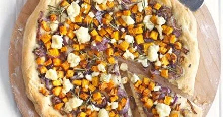 Butternut & rosemary pizza