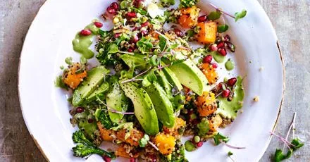 California quinoa avocado salad