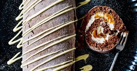 Карамельно‑шоколадний рулет